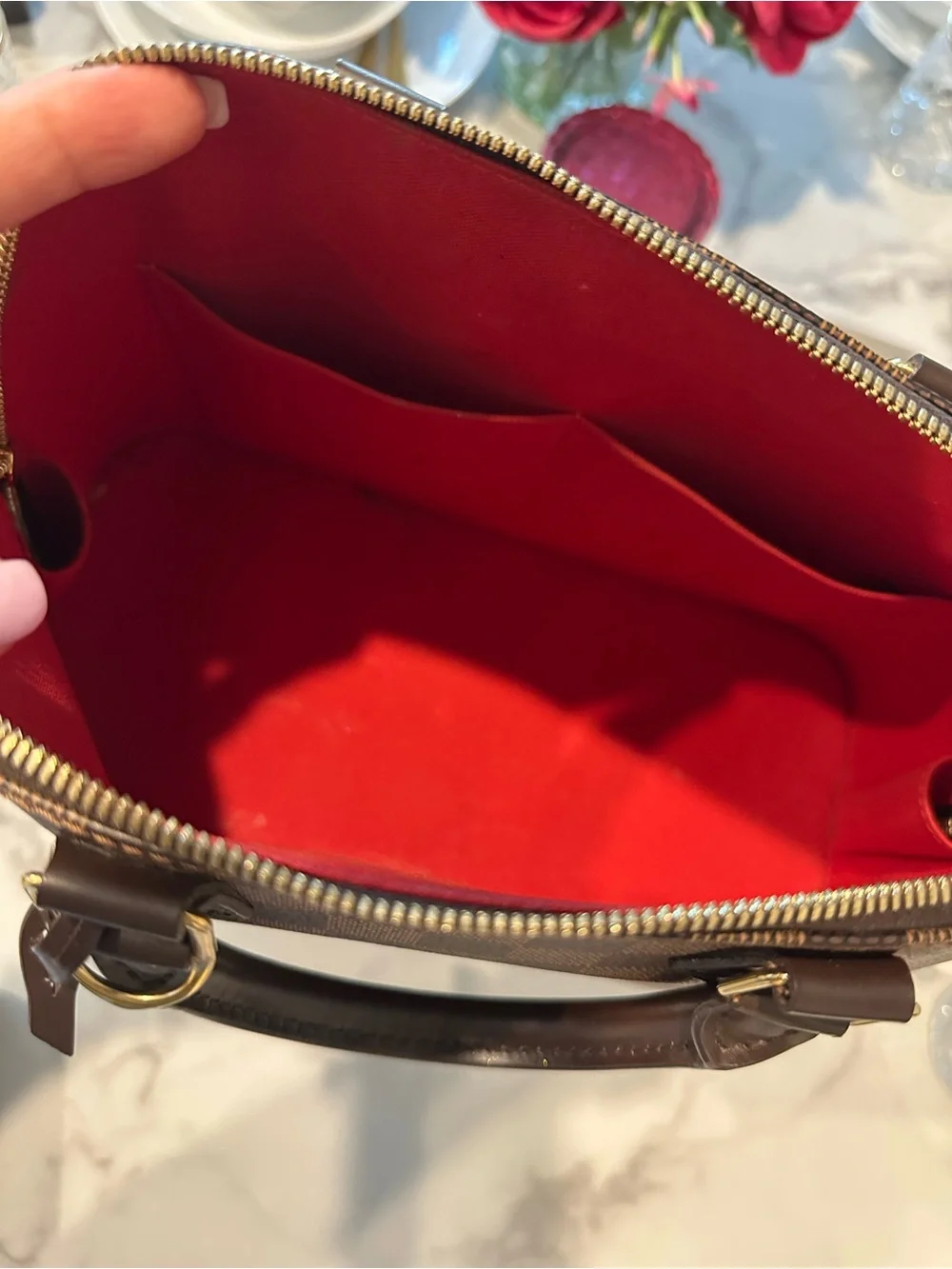 Louis Vuitton Alma PM Checkered Top-Handle Women’s Bag